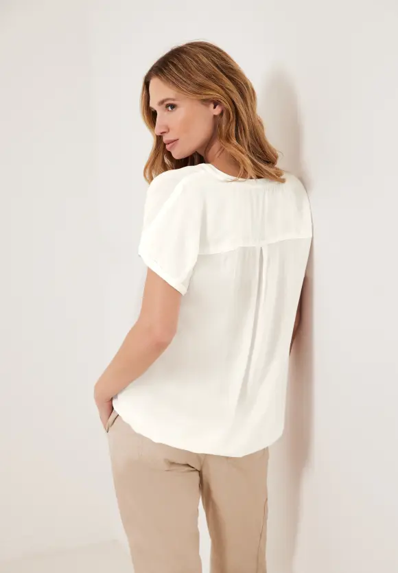 CECIL Bluse mit Elastiksaum