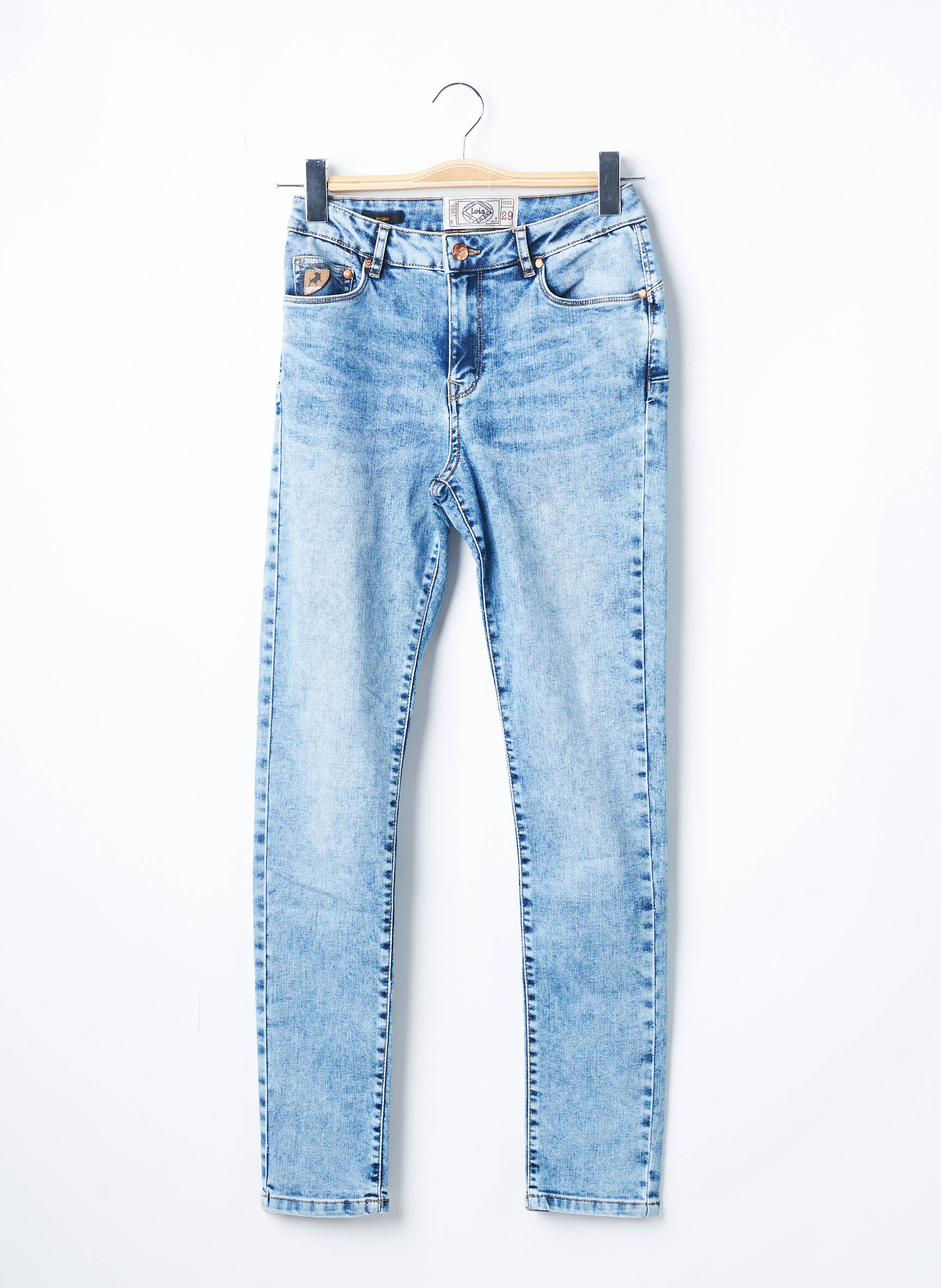 Lois Jeans Coupe Slim Femme couleur bleu