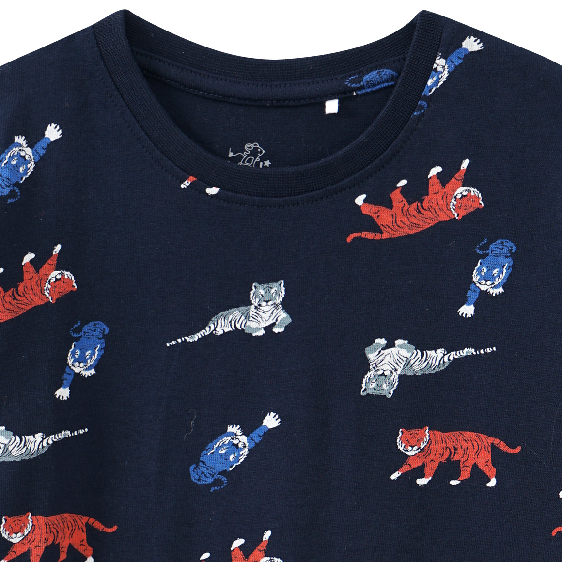 Jungen Langarmshirt mit Tiger-Allover