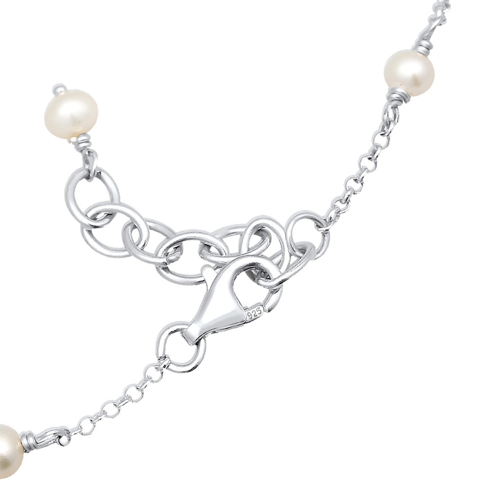 Elli Elli Bracelet de Cheville Femmes Bracelet de Cheville Élégant avec Perles d'eau d Bijoux