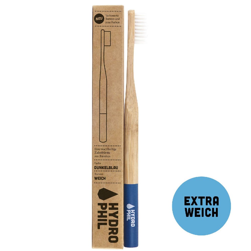 Hydrophil Bambuszahnbürste blau extra weich