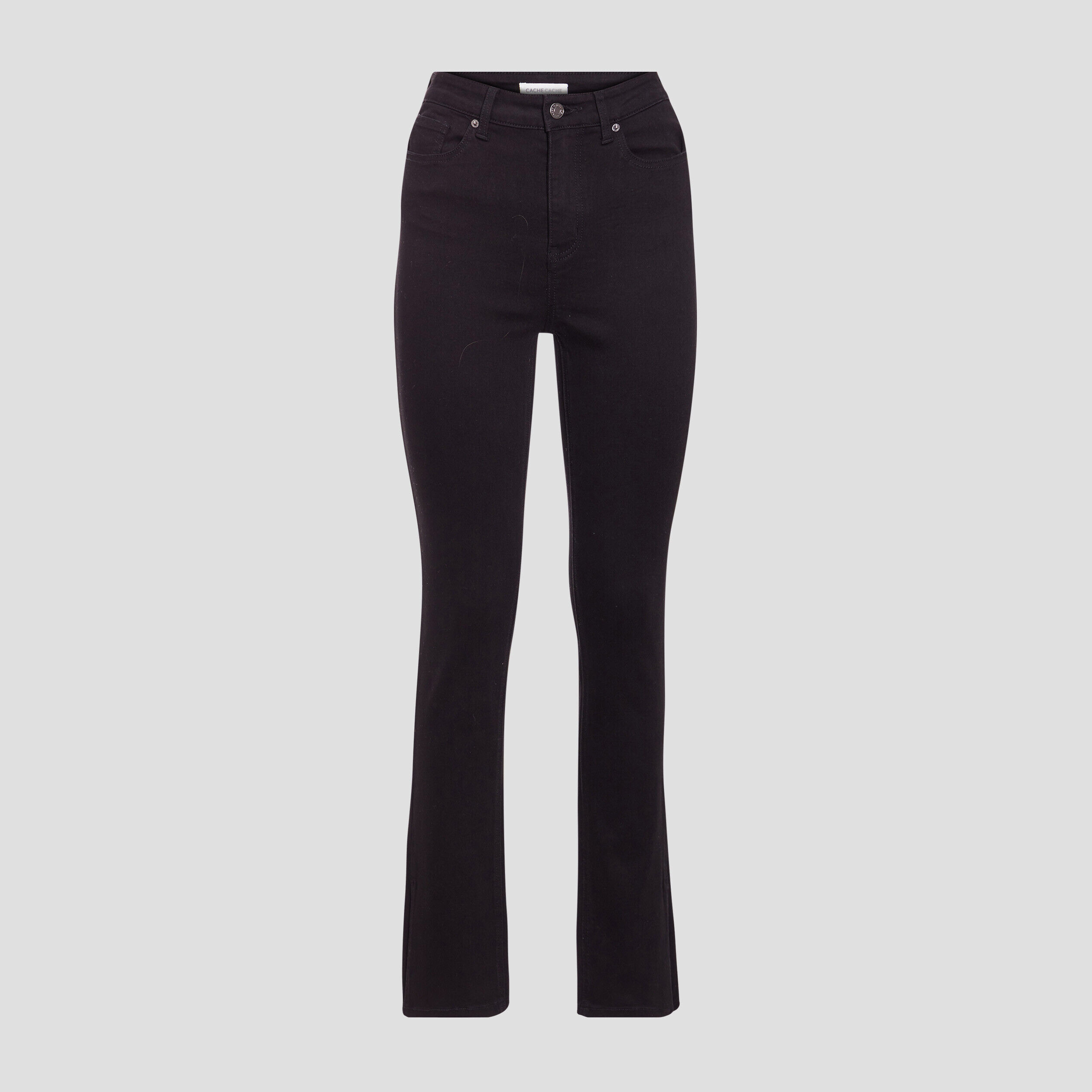 Jeans slim fendu noir femme | Cache Cache