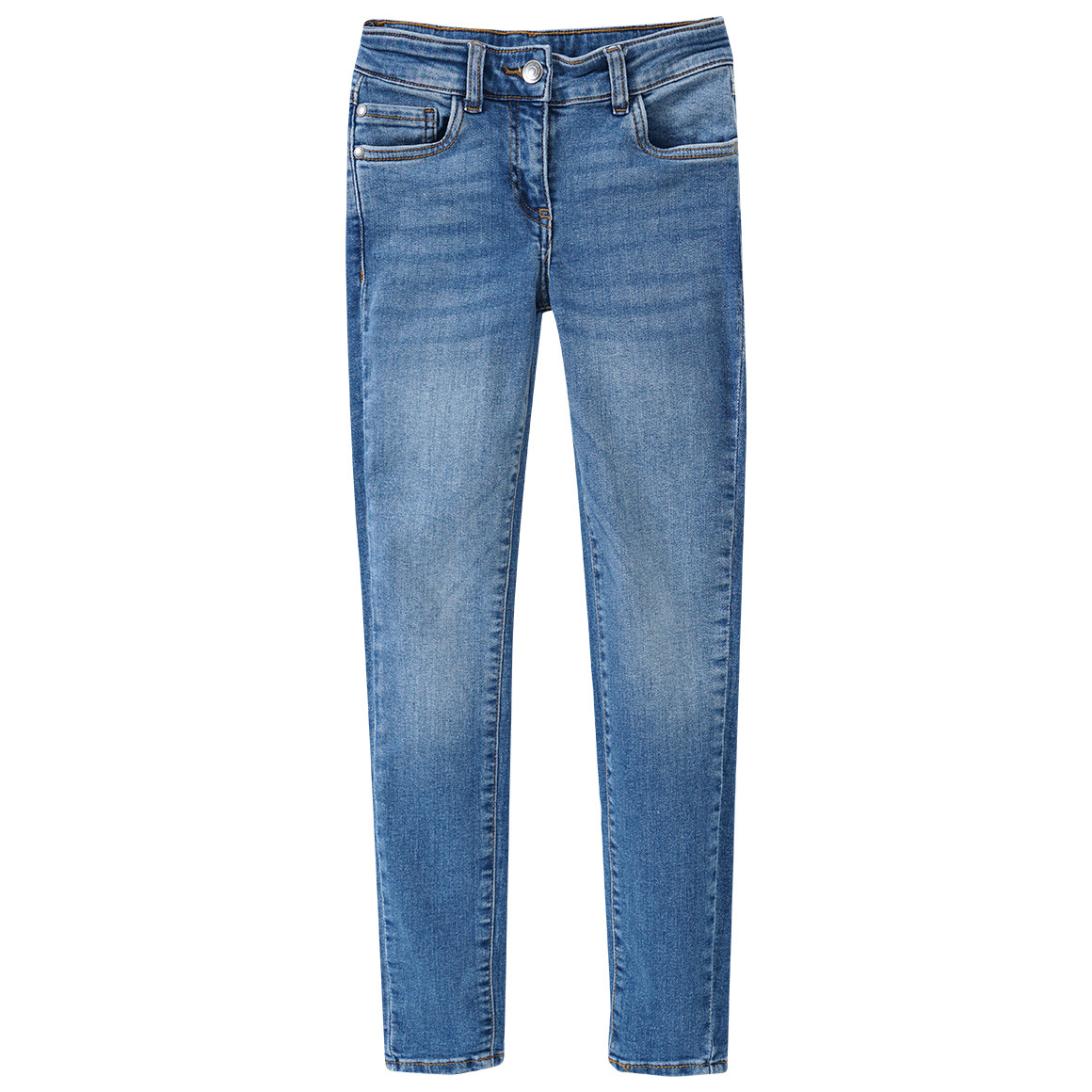 Mädchen Skinny-Jeans mit verstellbarem Bund