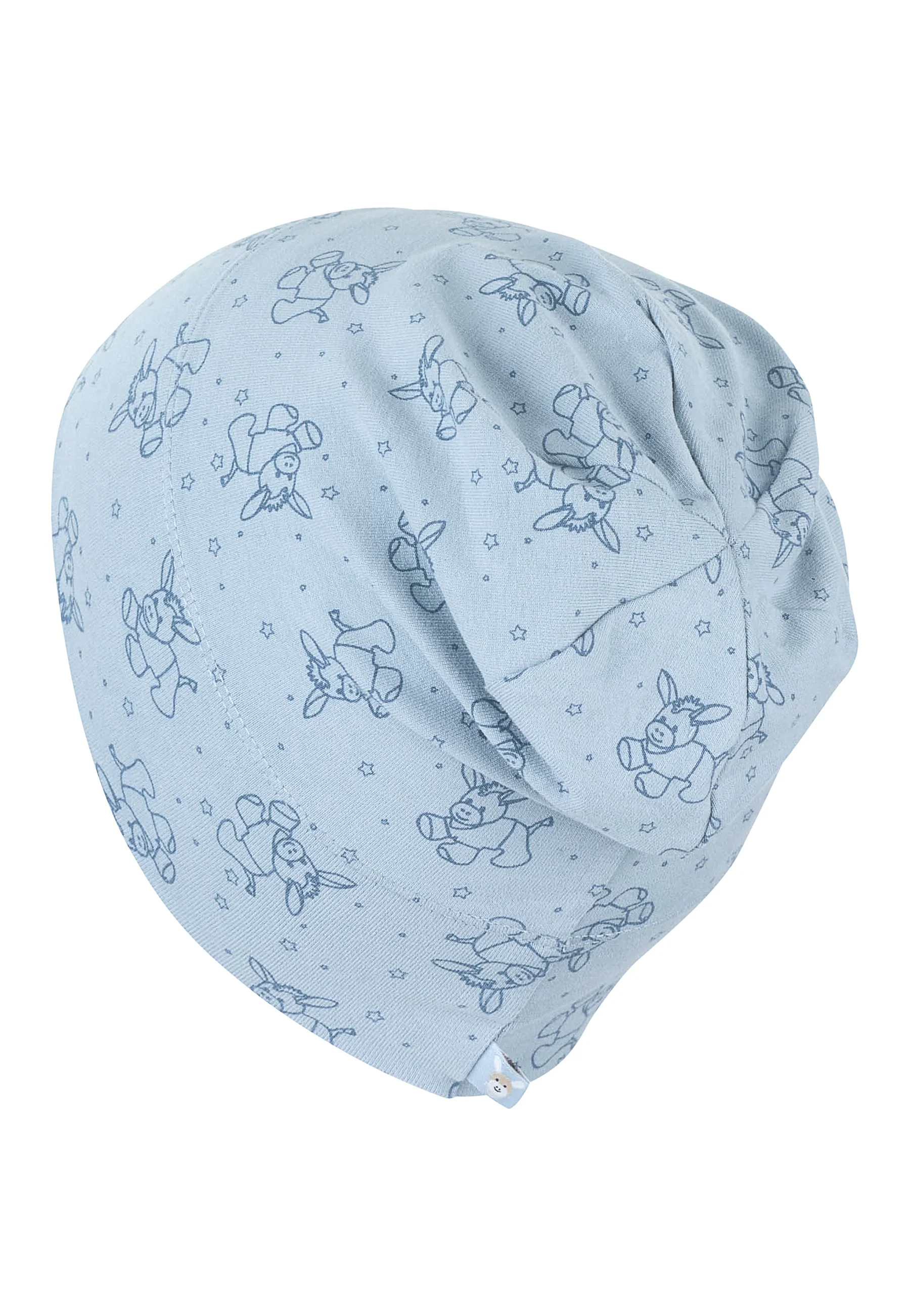 GOTS Slouch-Beanie aus Jersey (Bio) in Hellblau