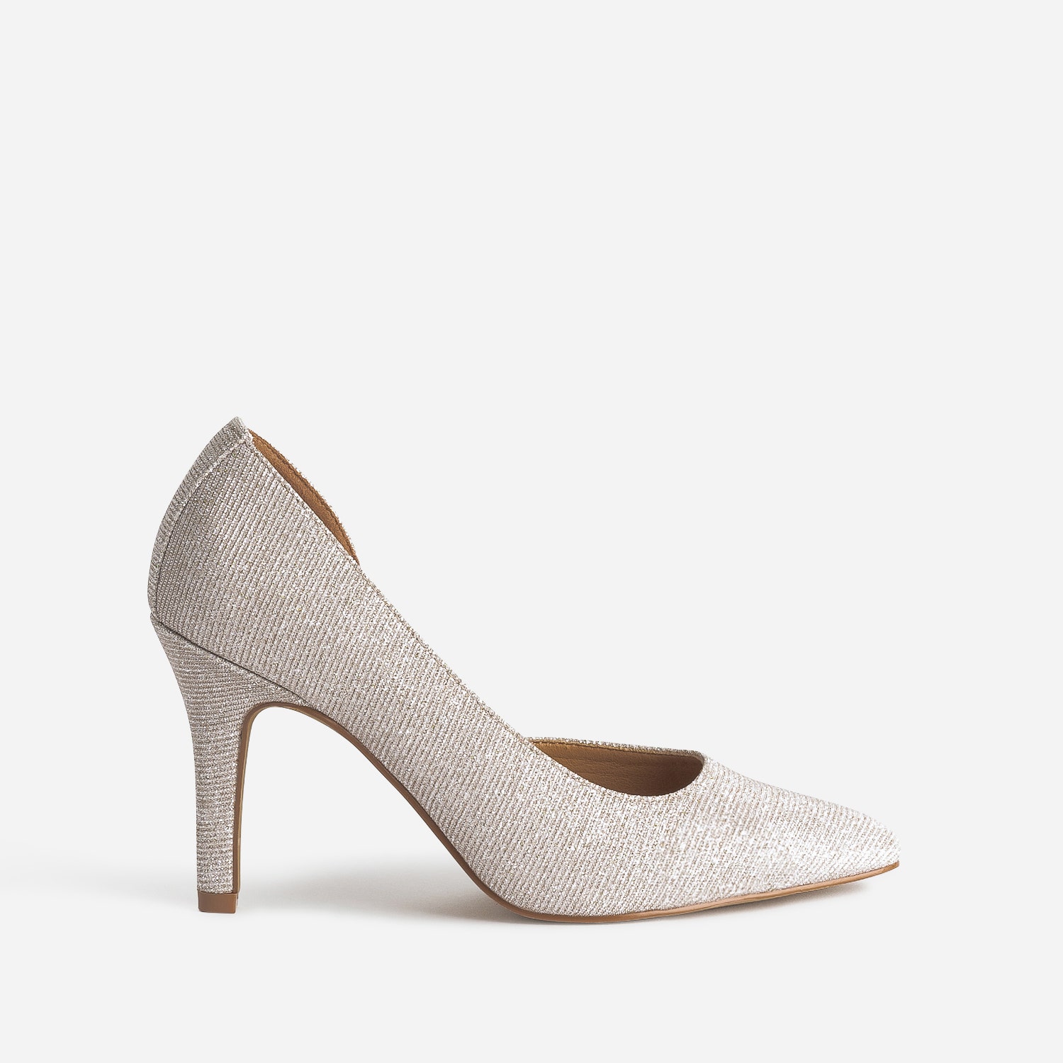 Stiletto TEXTO beige pailleté