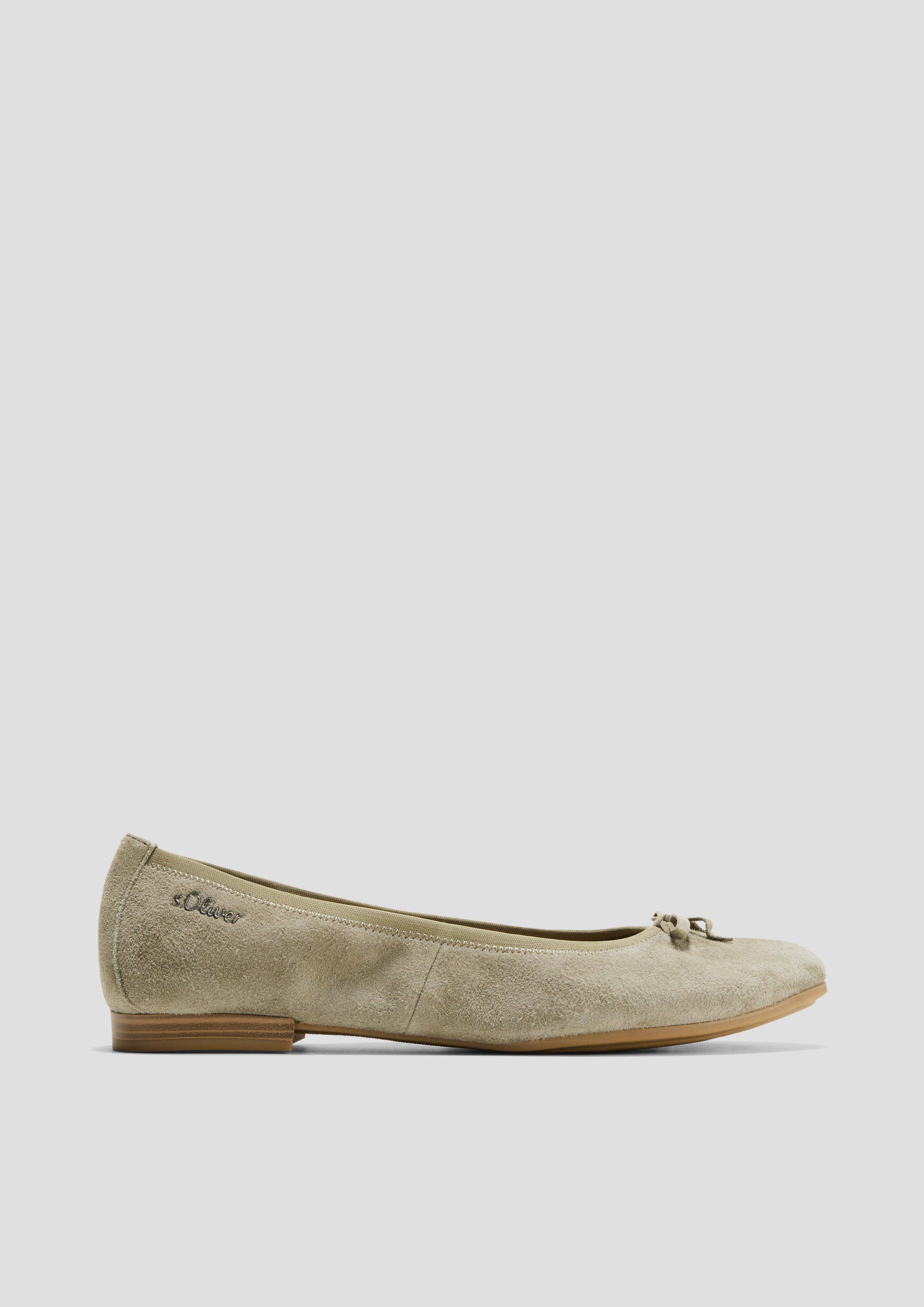 Klassische Leder-Ballerinas mit Schleifchen-Detail  6008820-728