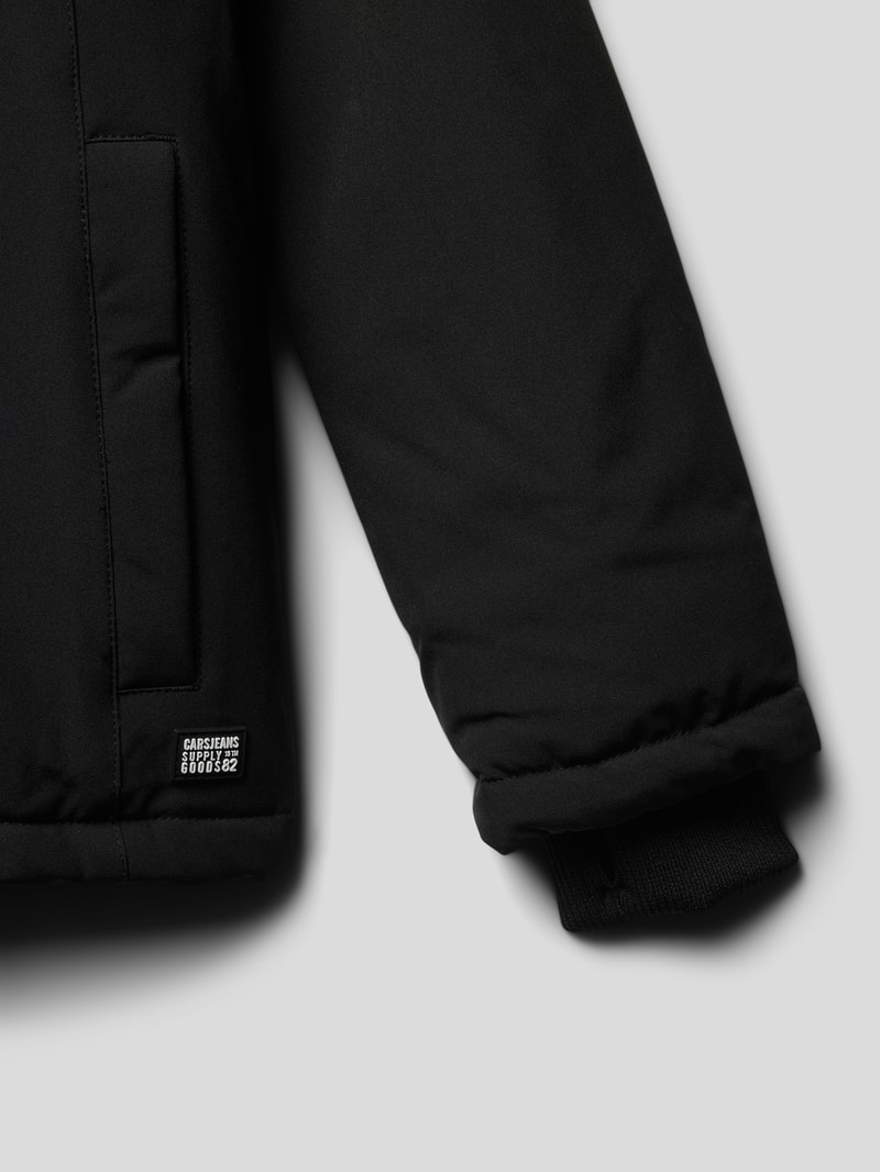 Jacke mit Brusttasche Modell 'Thames' in schwarz