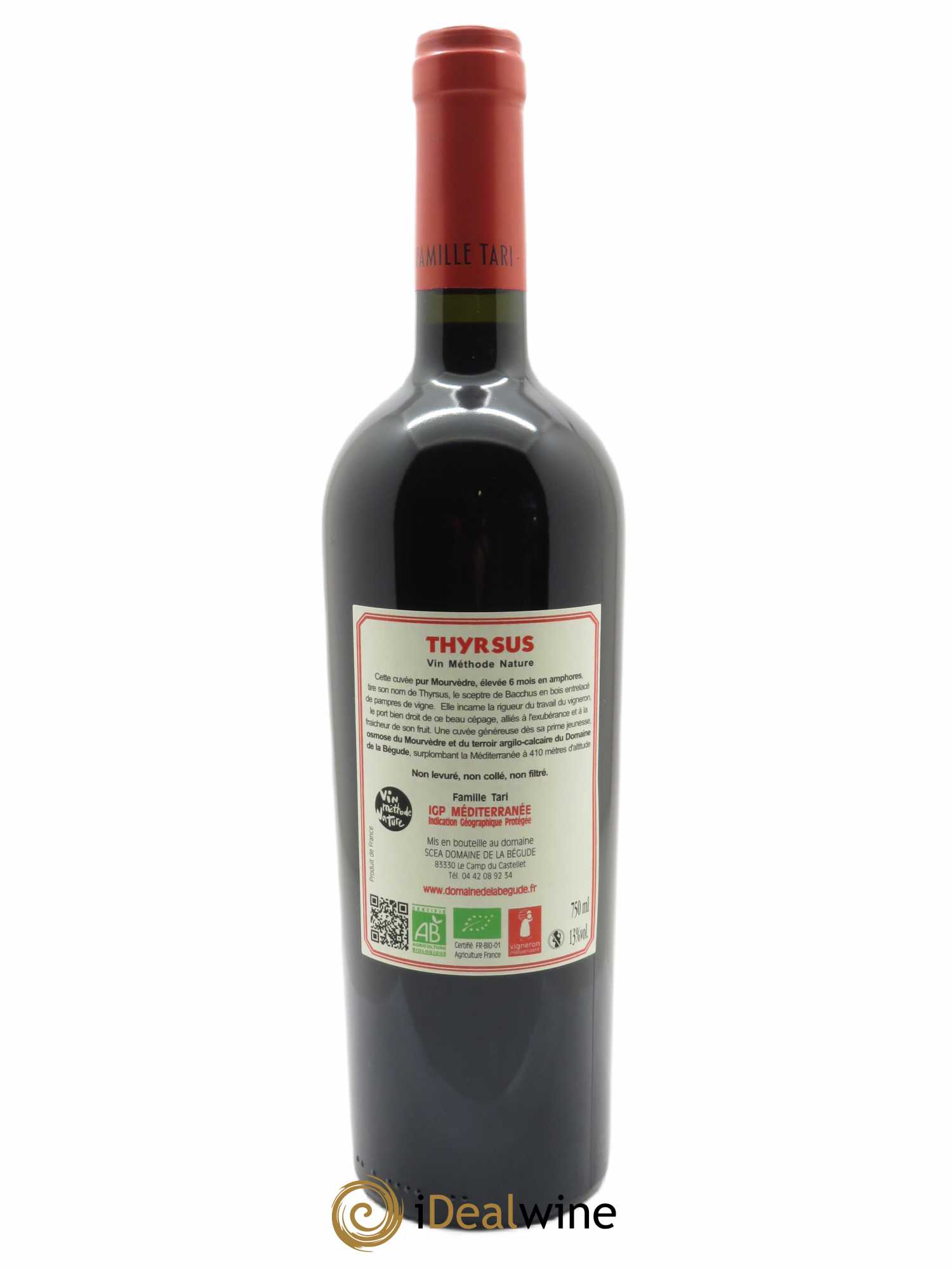 IGP Méditerranée La Bégude Thyrsus  2021 - Lot de 1 Bouteille
