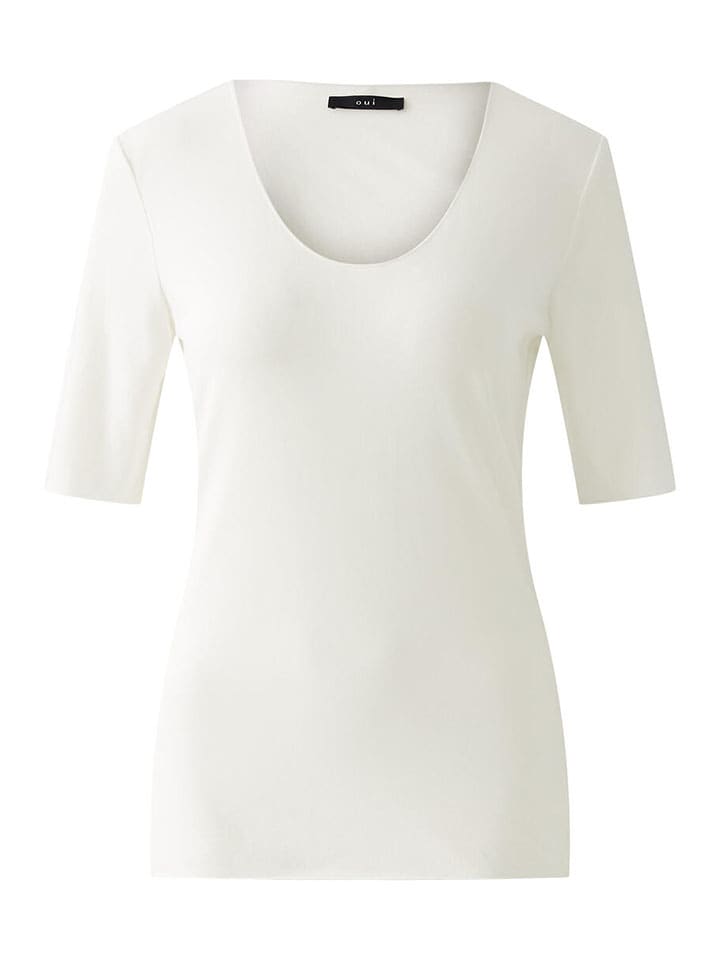 Oui Shirt in Weiß günstig kaufen