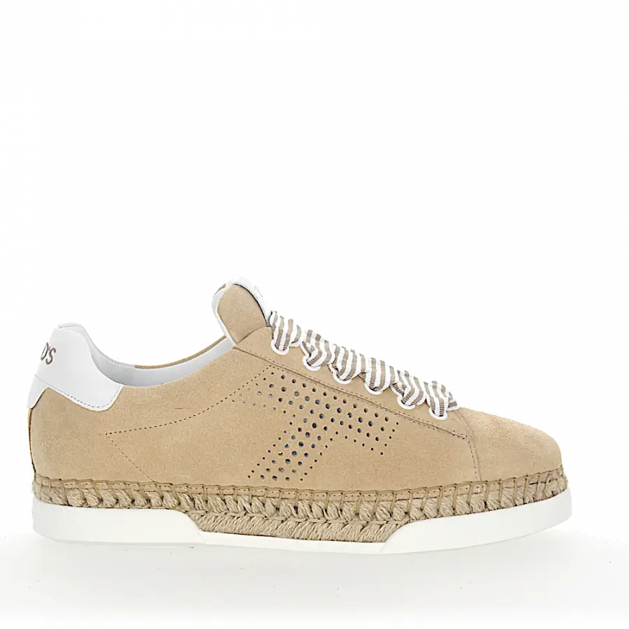 Tod's - Sneaker low A0Y550 Veloursleder - beige