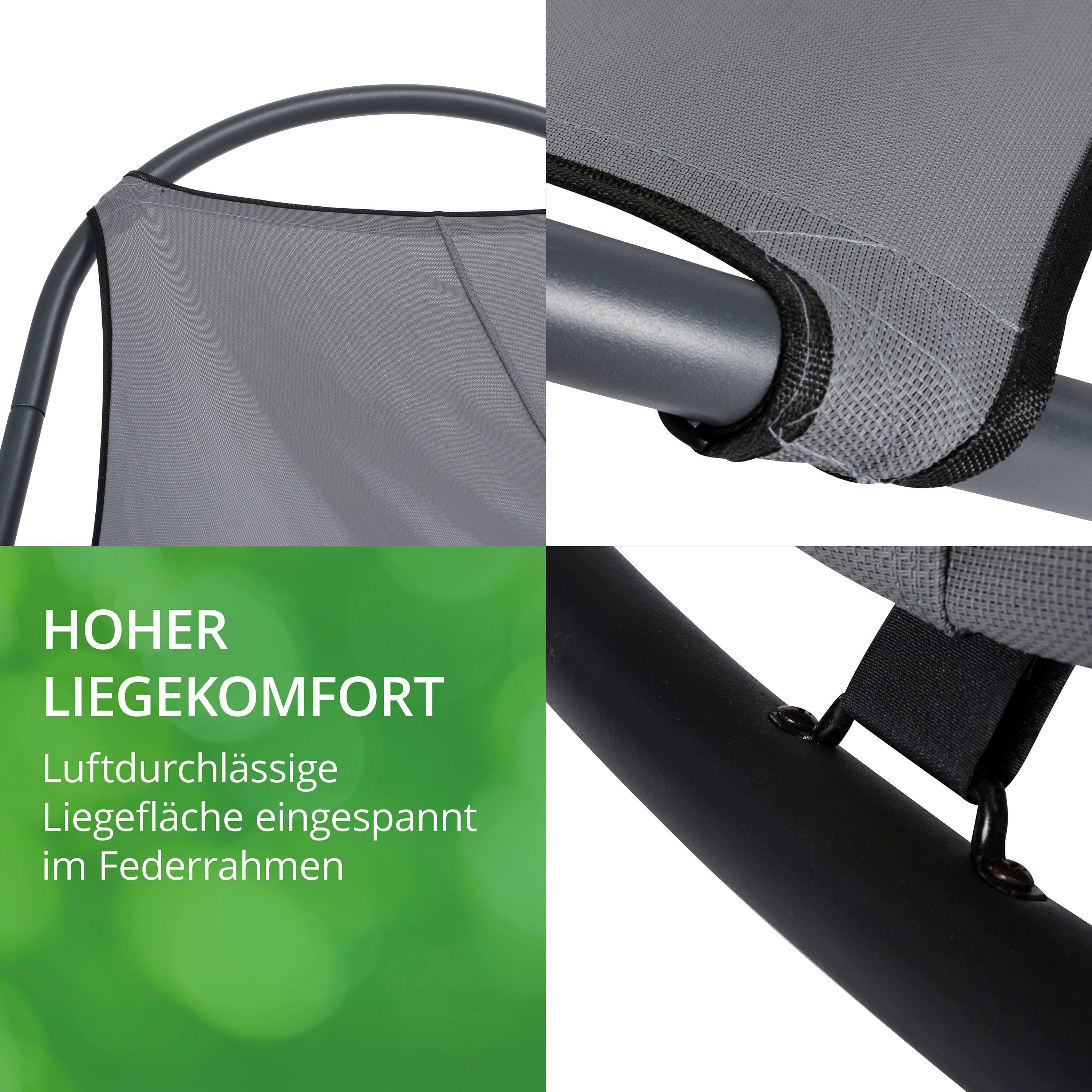 Leco Gartenliege Eni, Textilene-Bespannung im Federrahmen