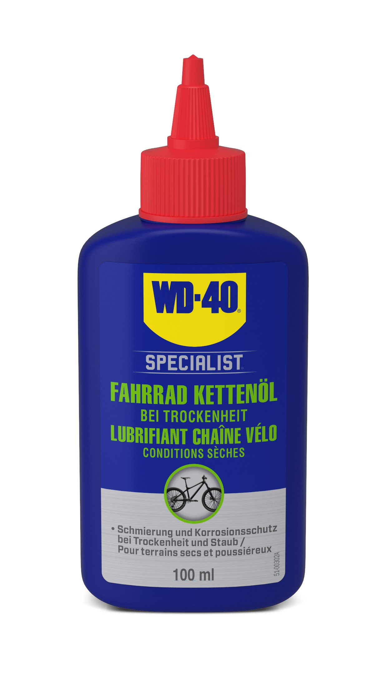 WD-40 Fahrrad Kettenöl bei Trockenheit, 100ml - ATU