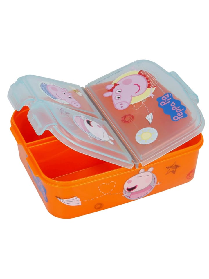 Peppa Pig Brotdose Peppa Pig | 3 Fächer | Peppa Wutz | Lunch to Go | Vesper Dose günstig kaufen onesize