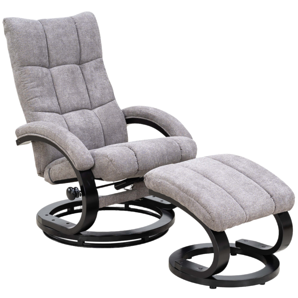 FEMO Relaxsessel 434 mit Hocker Grau