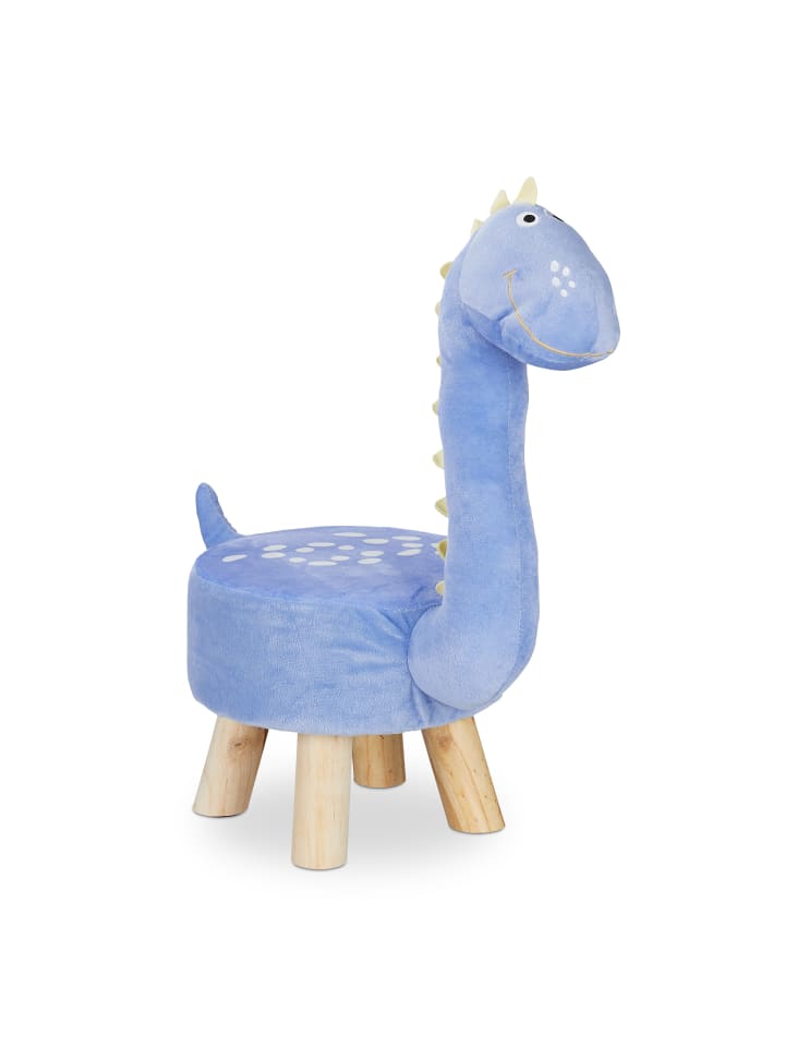 relaxdays Tierhocker Dino in Blau günstig kaufen onesize