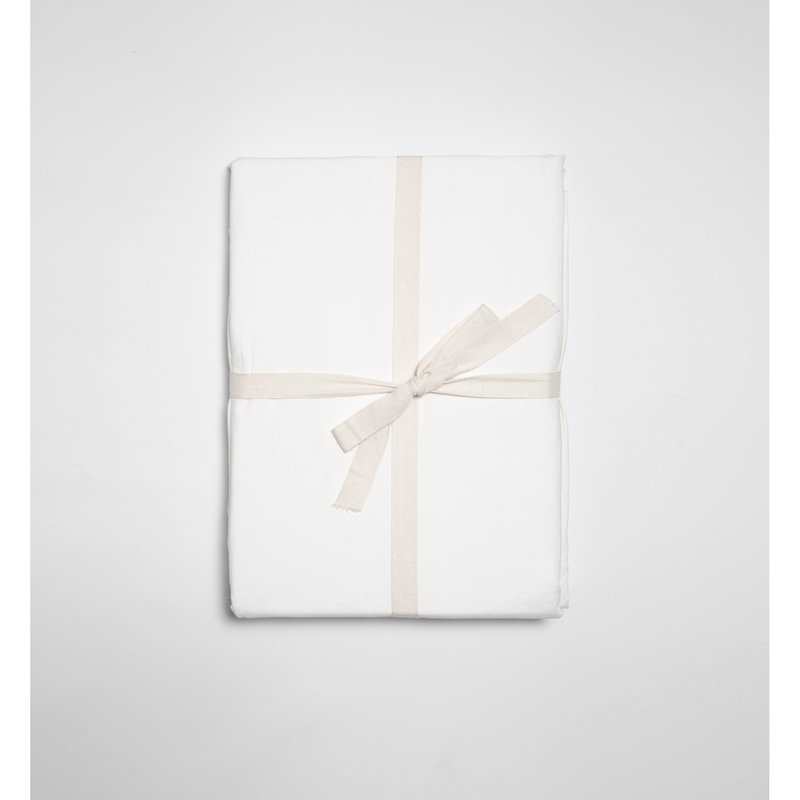 Drap plat 1 personne en Percale de Coton Bio lavé 180 x 290 cm
