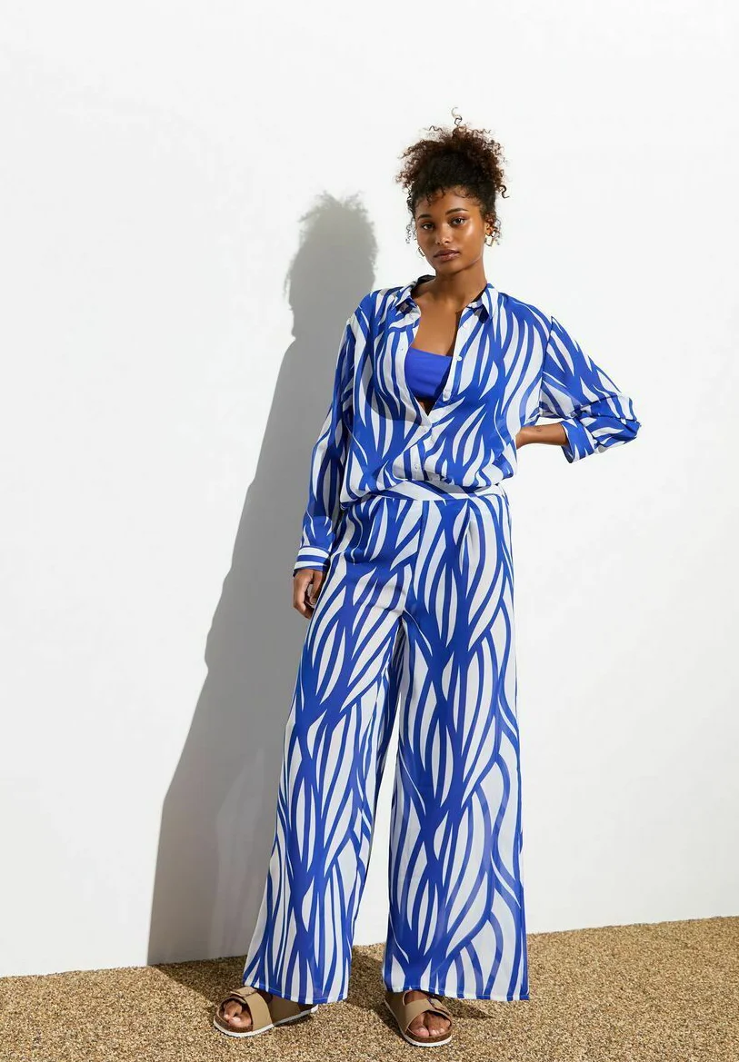 New Look LINE PRINT MANGA LARGA - Accesorio de playa