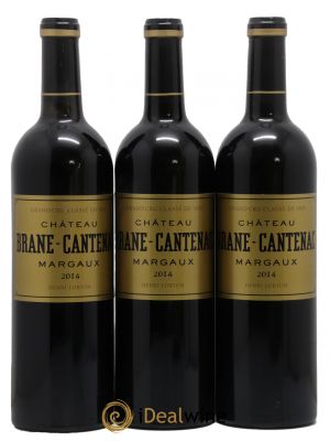 Château Brane Cantenac 2ème Grand Cru Classé  2014 - Lot de 3 Bouteilles