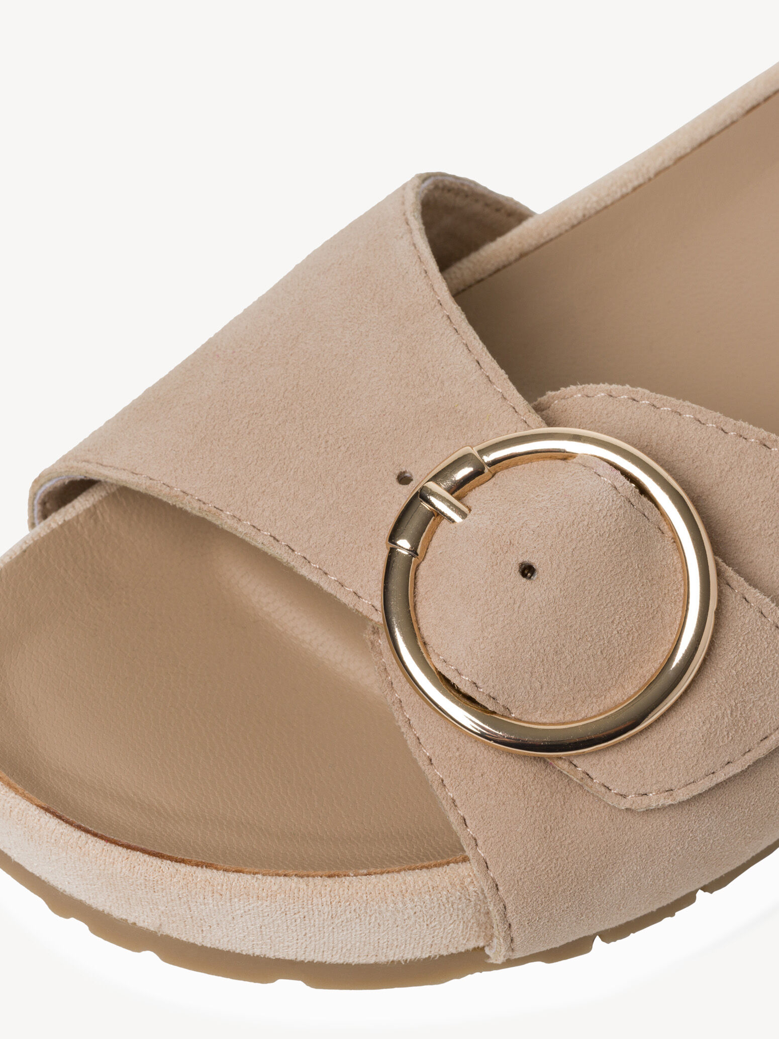 Mule en cuir - beige