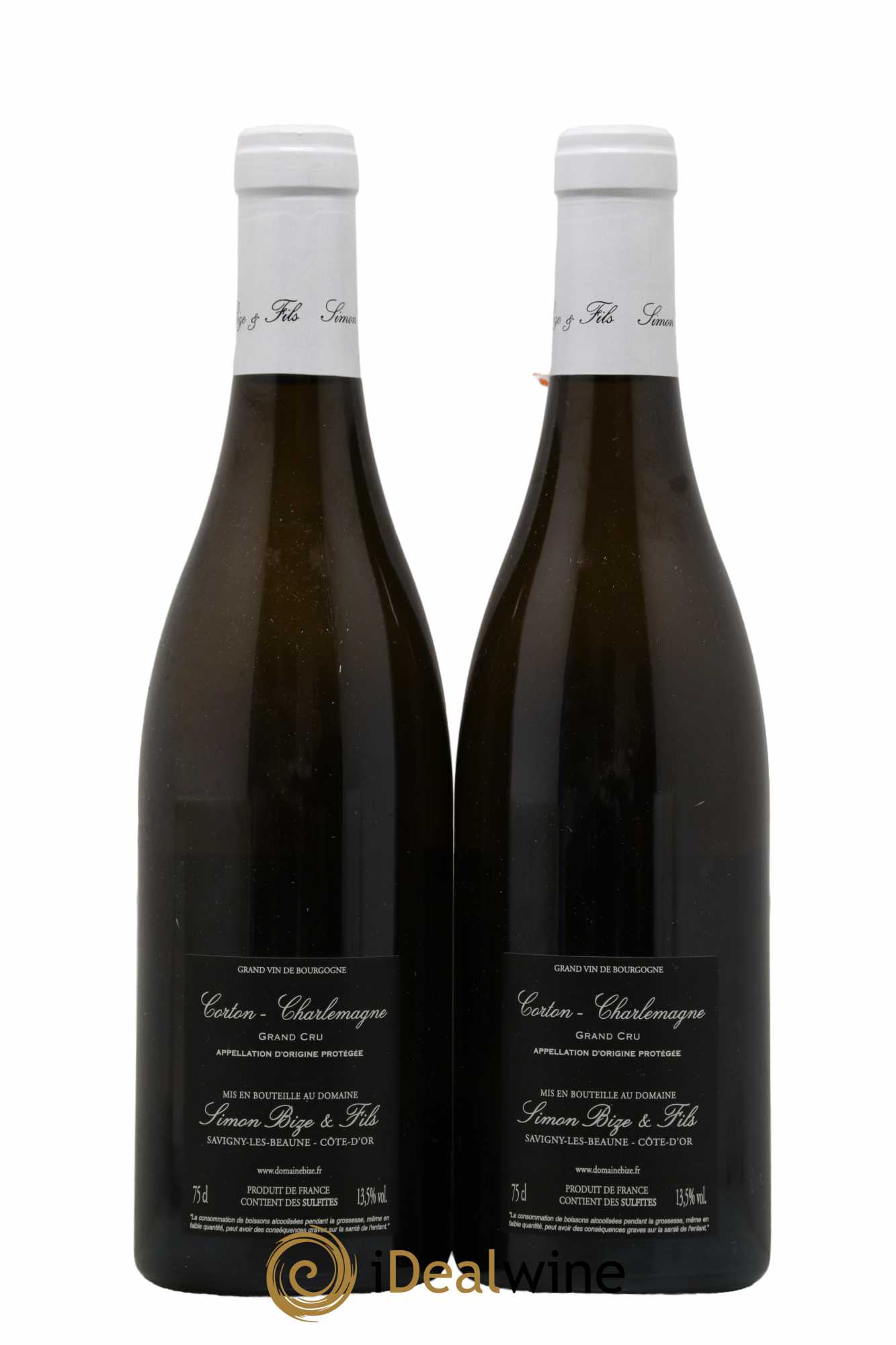 Corton-Charlemagne Grand Cru Simon Bize & Fils  2018 - Lot de 2 Bouteilles