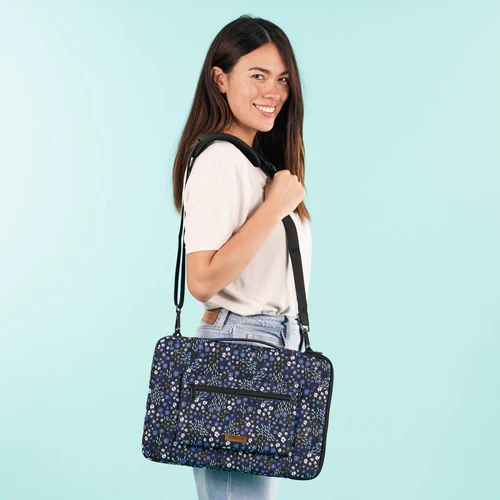 Downtown Miami 15/16 inch blue laptop sleeve