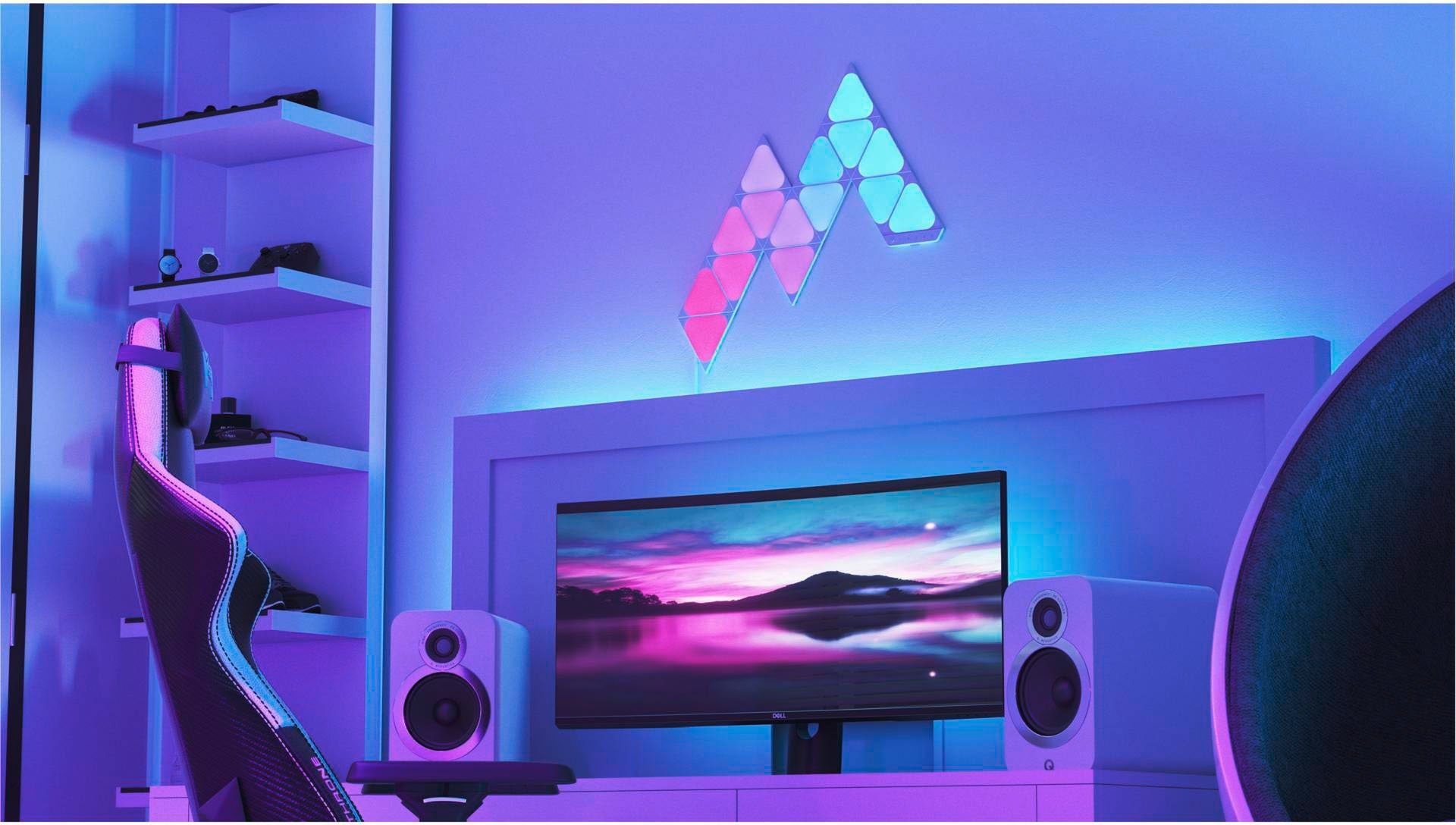 nanoleaf LED Panel Triangles, Dimmfunktion, LED fest integriert, Farbwechsler