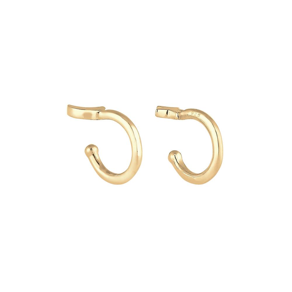 Elli Elli Boucles d'Oreilles Femme Tendance à Porter des Boucles d'Oreille en Demi-Lun Boucles d'oreilles