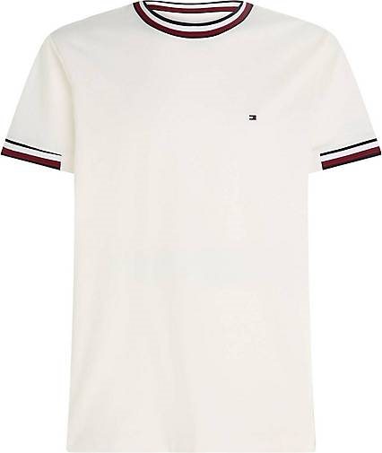 TOMMY HILFIGER Herren T-Shirt BOLD GLOBAL STRIPE TIPPING TEE
