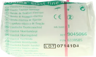 ASKINA Elast Fine Binde 6 cmx4 m cellophaniert  1 St  Binden