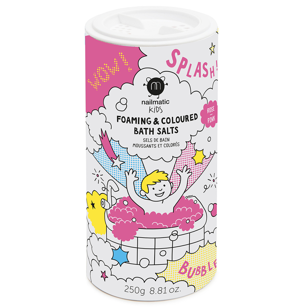 nailmatic SALIERE SELS DE BAIN COLORANTS & MOUSSANTS sels de bain rose