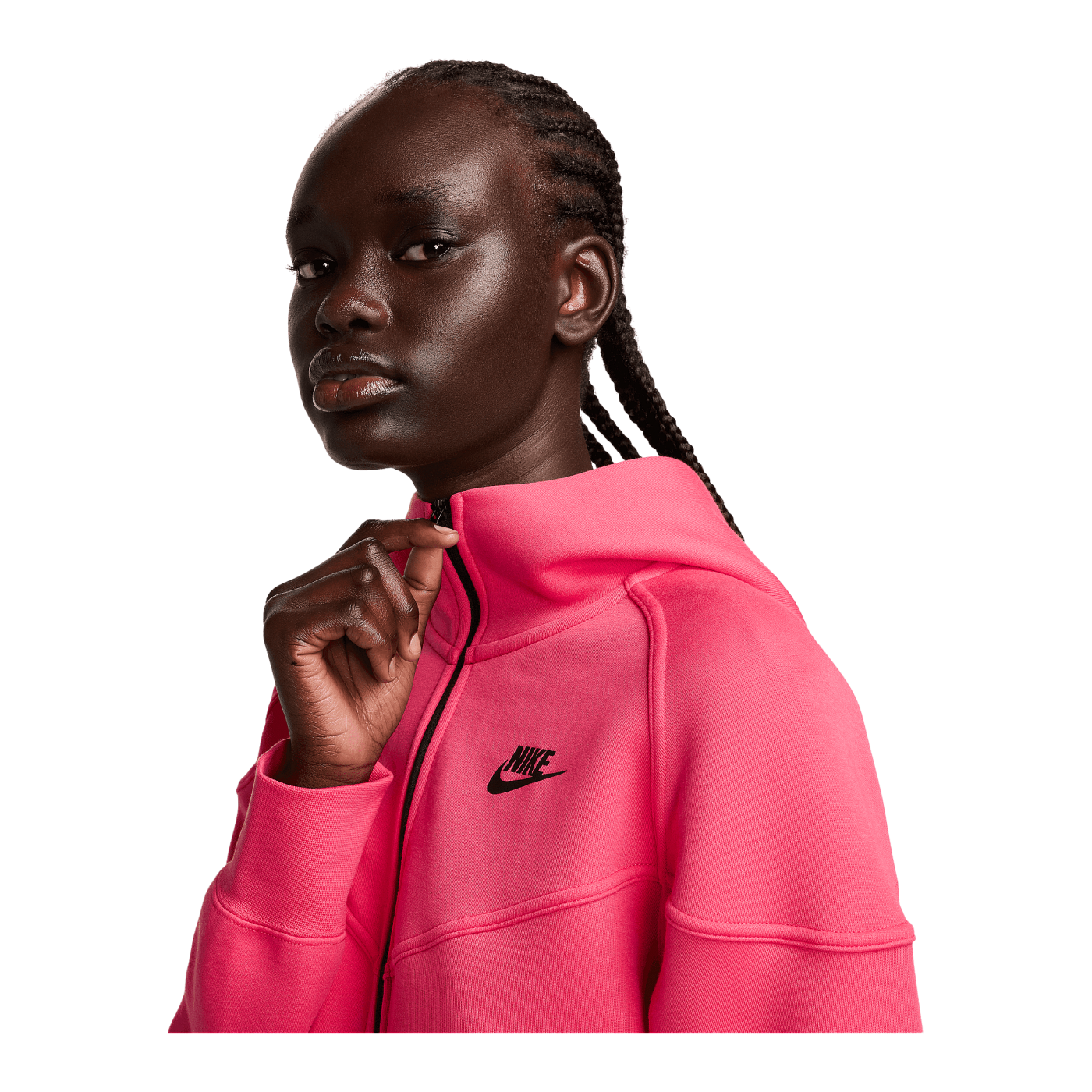 Nike Tech Fleece Kapuzenjacke Damen Pink F629