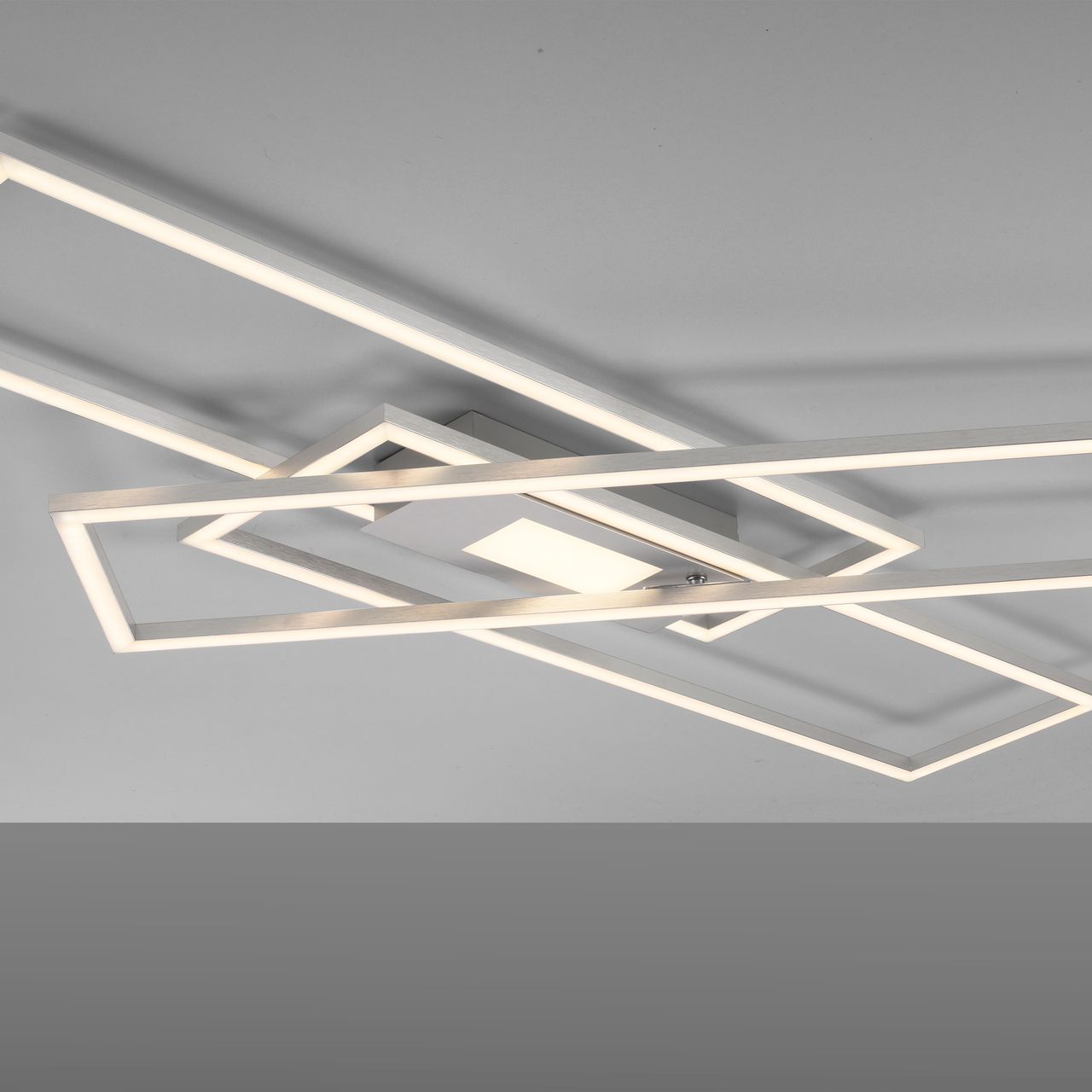 JUST LIGHT LeuchtenDirekt LED Deckenleuchte ASMIN, 1xLED-Board/45Watt, CCT, dimmbar, IR-Fernbedienung, Innenleuchte, IP20