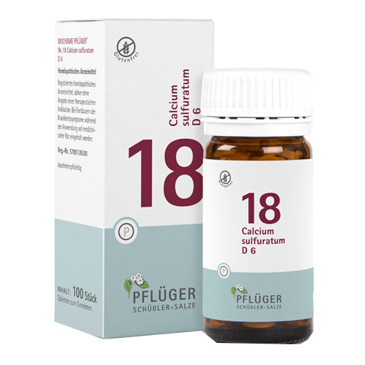 BIOCHEMIE Pflüger 18 Calcium sulfuratum D 6 Tabl.  100 St  Tabletten