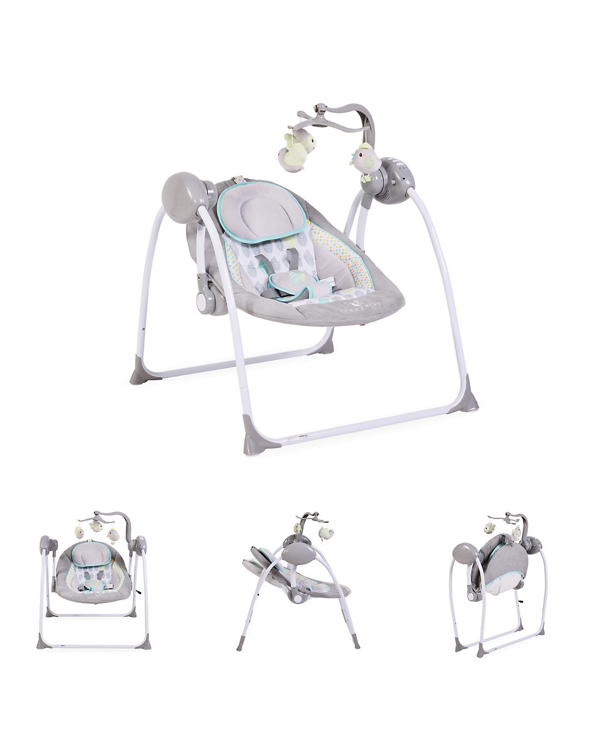 Babywippe Swing+ Musikfunktion Rückenlehne verstellbar Babywippen