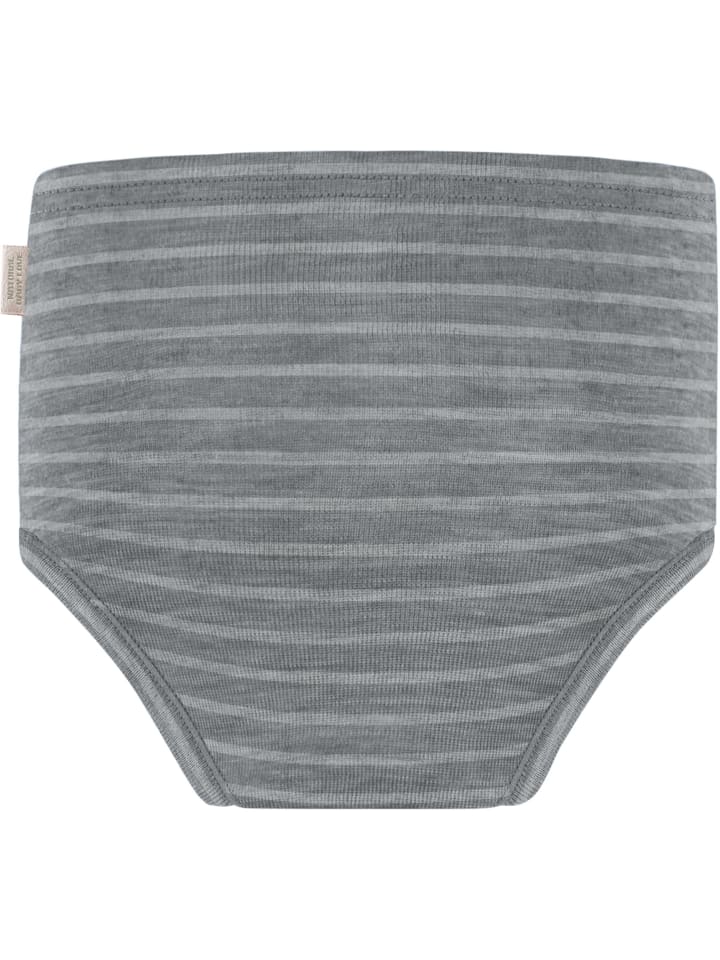 Normani Outdoor Sports Baby Merino Windelhose Tokoroa in Grau gestreift günstig kaufen