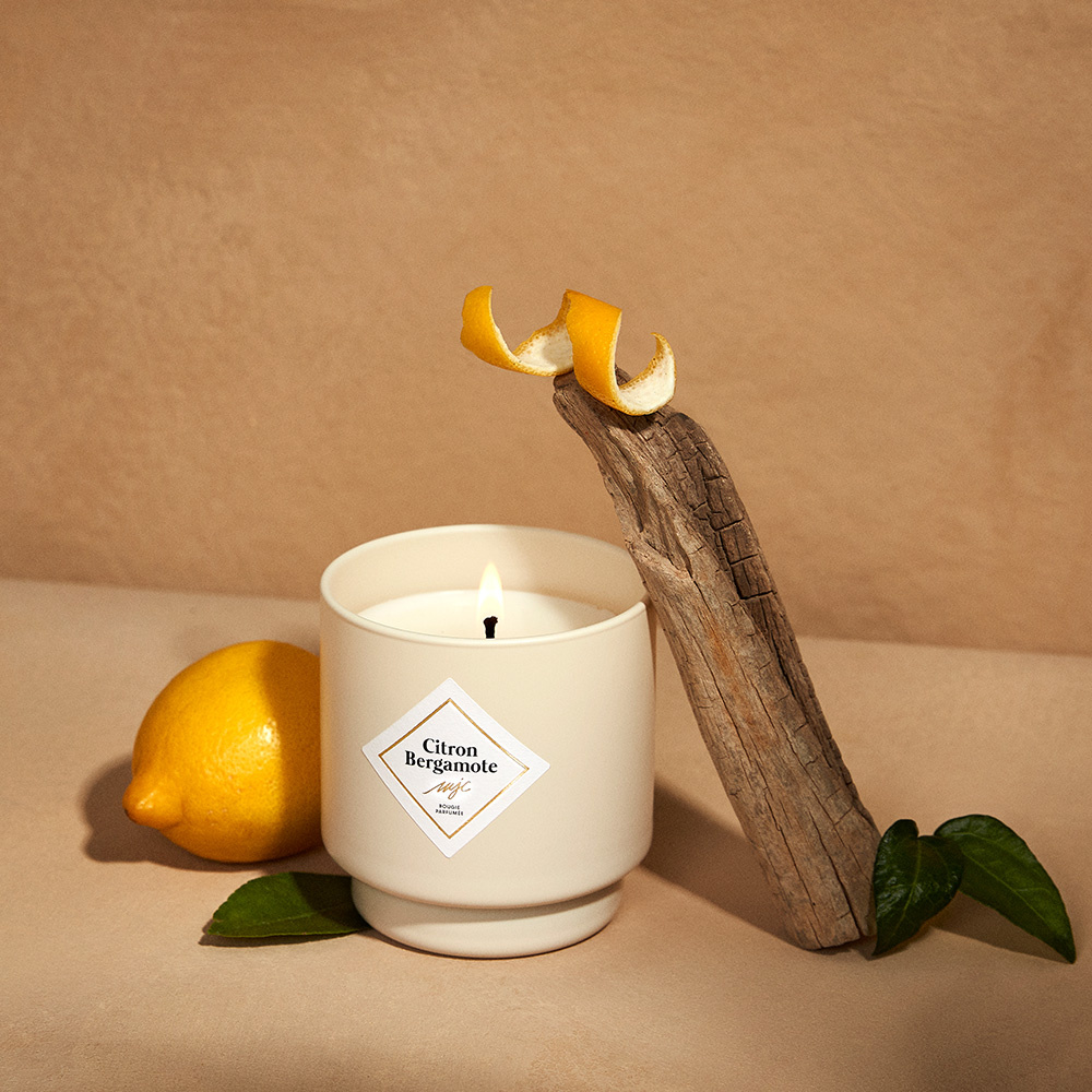 my jolie candle Bougie citron bergamote Bougie