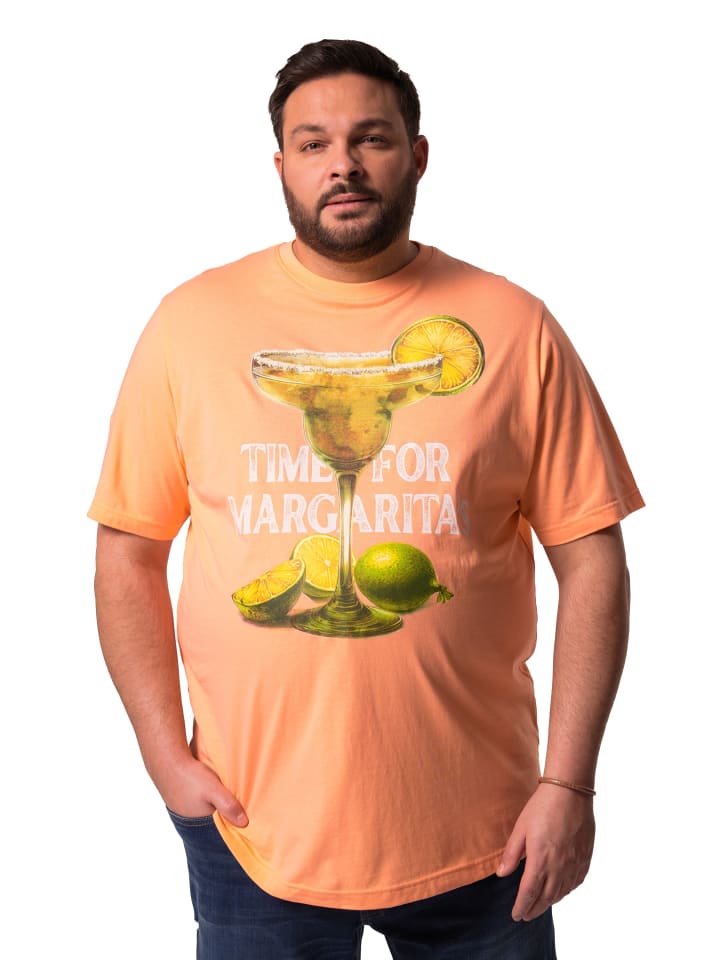 Men Plus Kurzarm T-Shirt in kürbis günstig kaufen