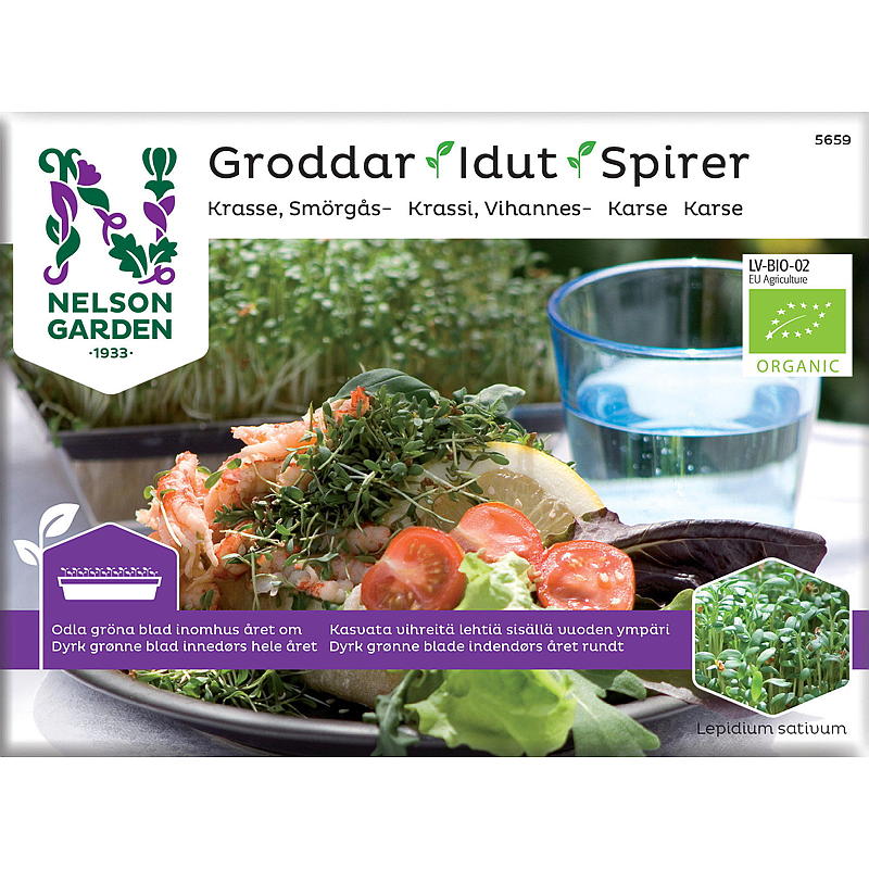 Nelson garden Spirer Krydderkarse organic