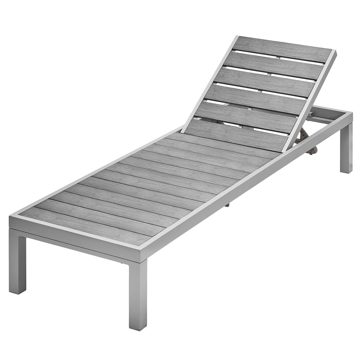 Weles Gartenfreude Aluminium Sonnenliege Barbados grau