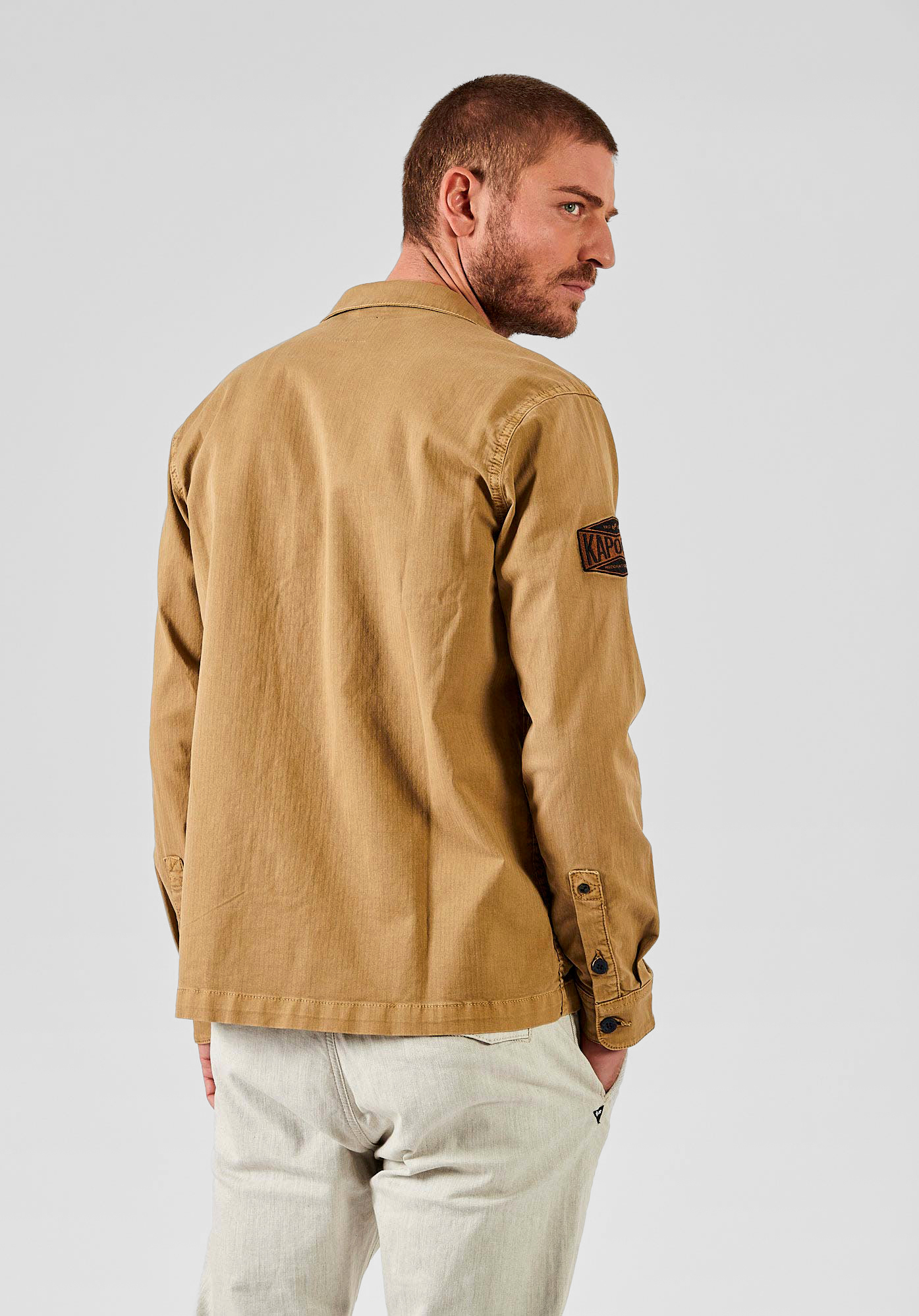 DIKEN  Chemise en jean camel Homme