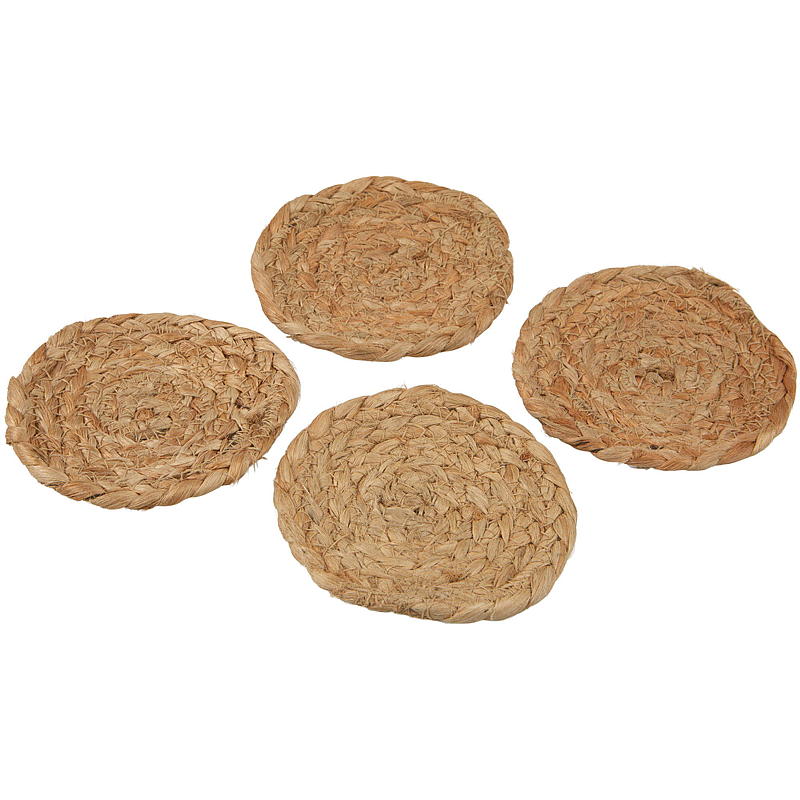 Home Brikke 4-pk ø 10 cm jute