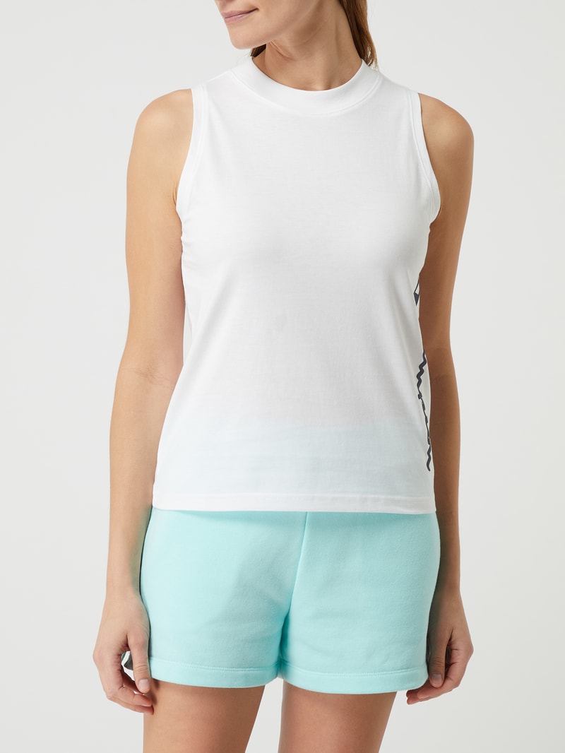 Custom Fit Top aus Baumwolle in offwhite