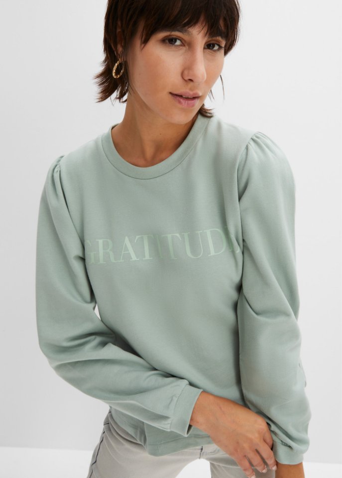 Sweatshirt mit Puffärmel
