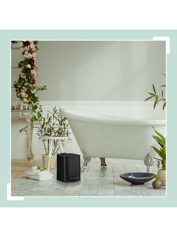 relaxdays Kosmetikeimer in Schwarz - 6 Liter günstig kaufen onesize