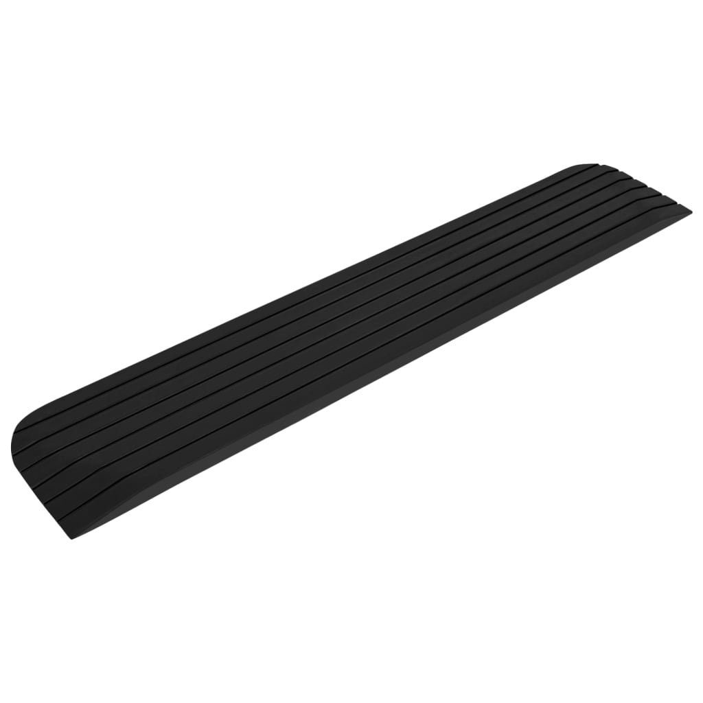 vidaXL Verkehrsschild Schwellenrampen 2 Stk. 110x21x2,5 cm Gummi, (2 St)