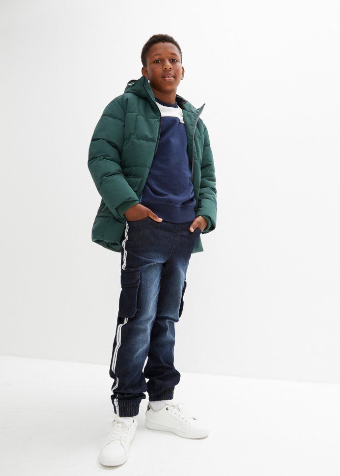 Jungen Winterjacke lang