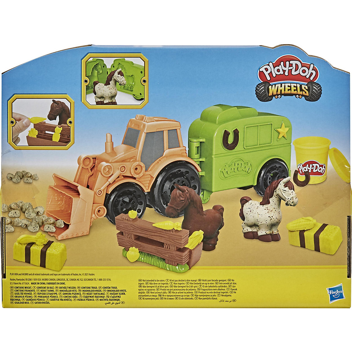 Play-Doh Wheels Traktor und Pferdeanhänger