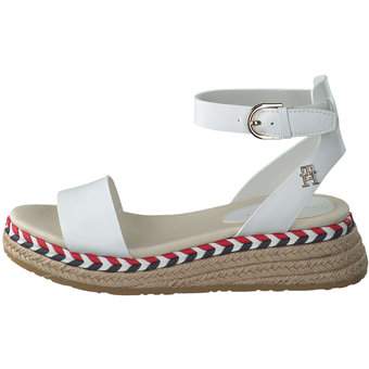 Tommy Hilfiger Low Wedge Sandal in weiß