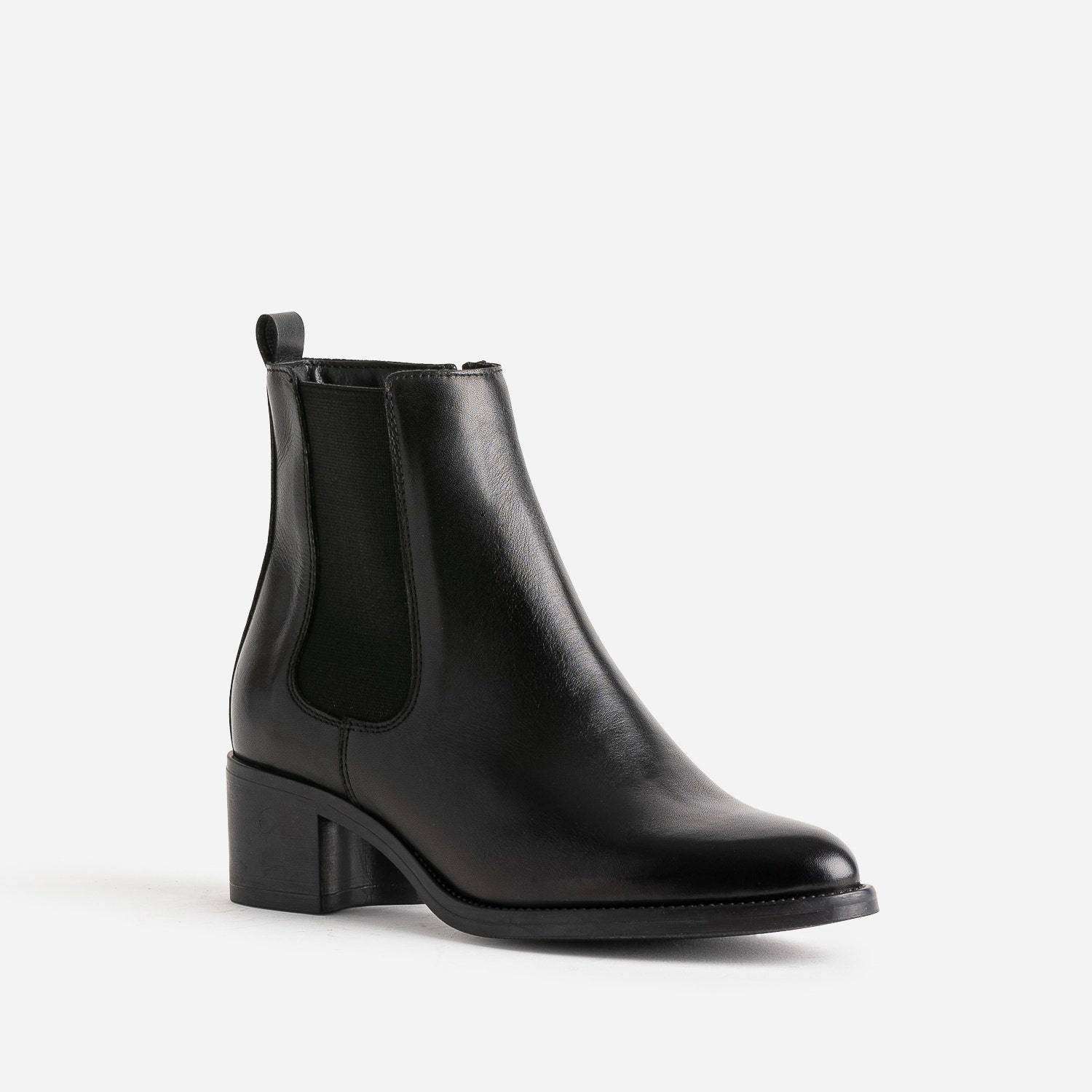 Boots noir en cuir