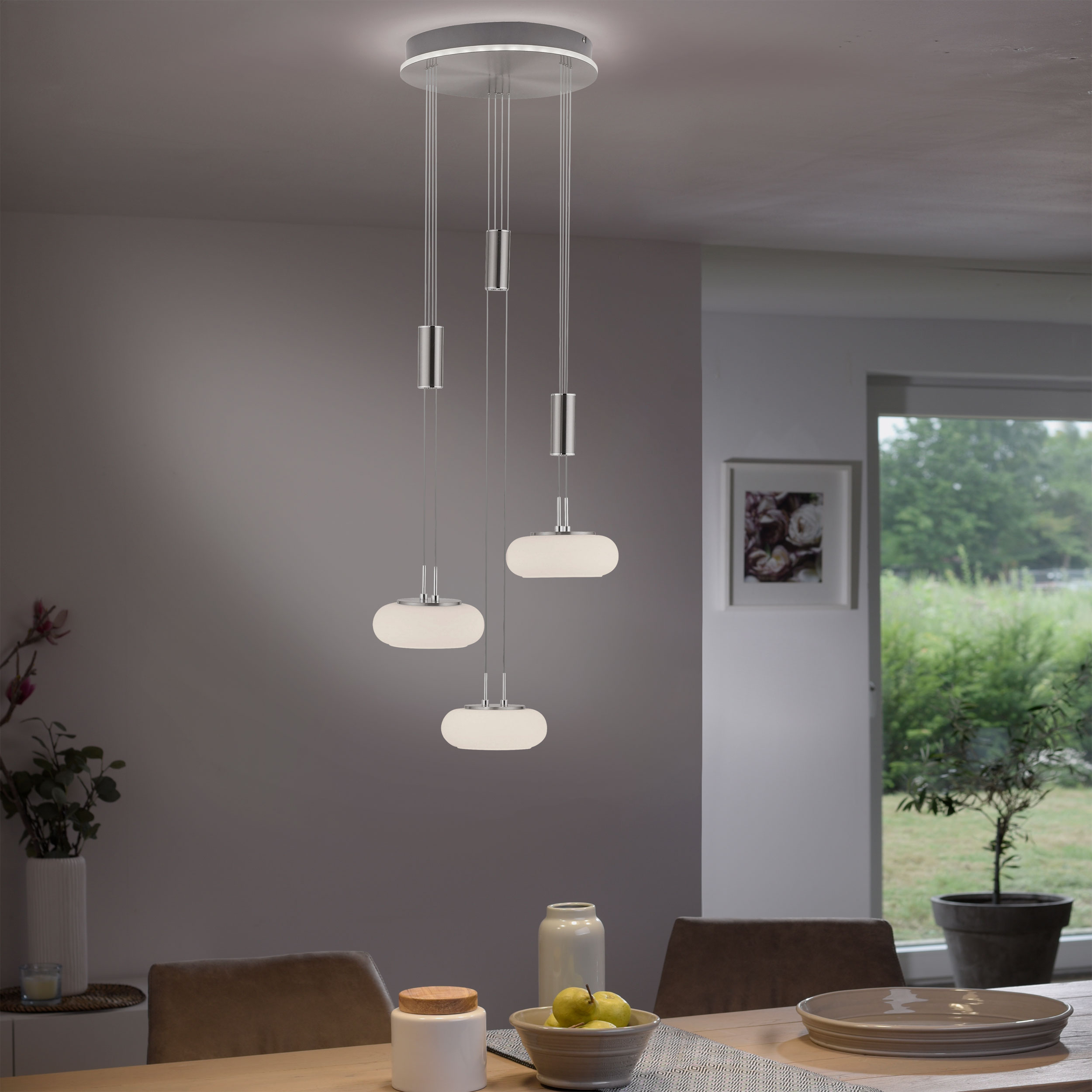 QLED-Pendelleuchte 4flg